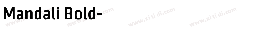 Mandali Bold字体转换